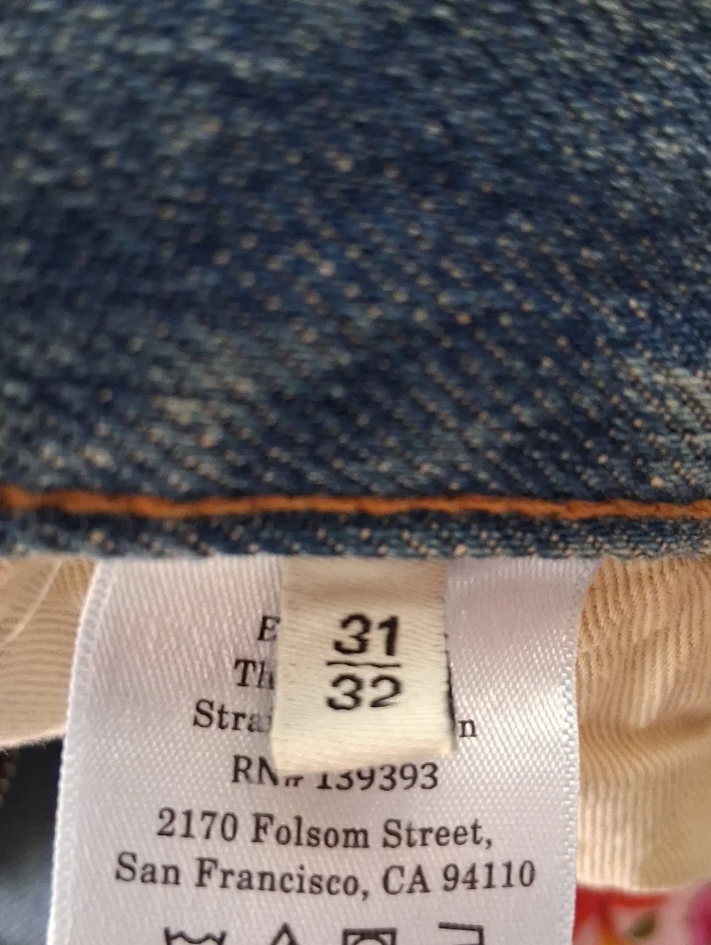 Everlane The Selvedge Straight Fit Jeans Longbay Blue 31×32